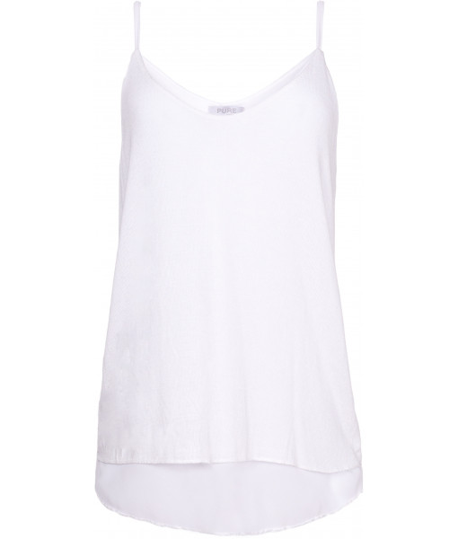 Light knit and sheer camisole