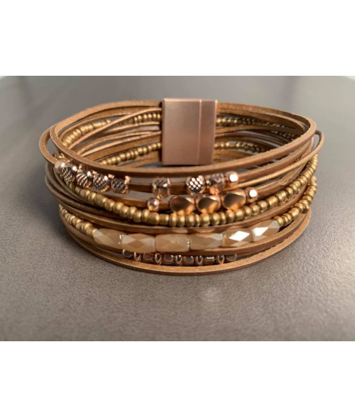 Multi row bracelet