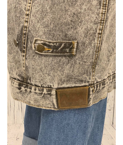 Ada acid wash jeans trench