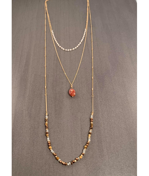Jasper stone necklace
